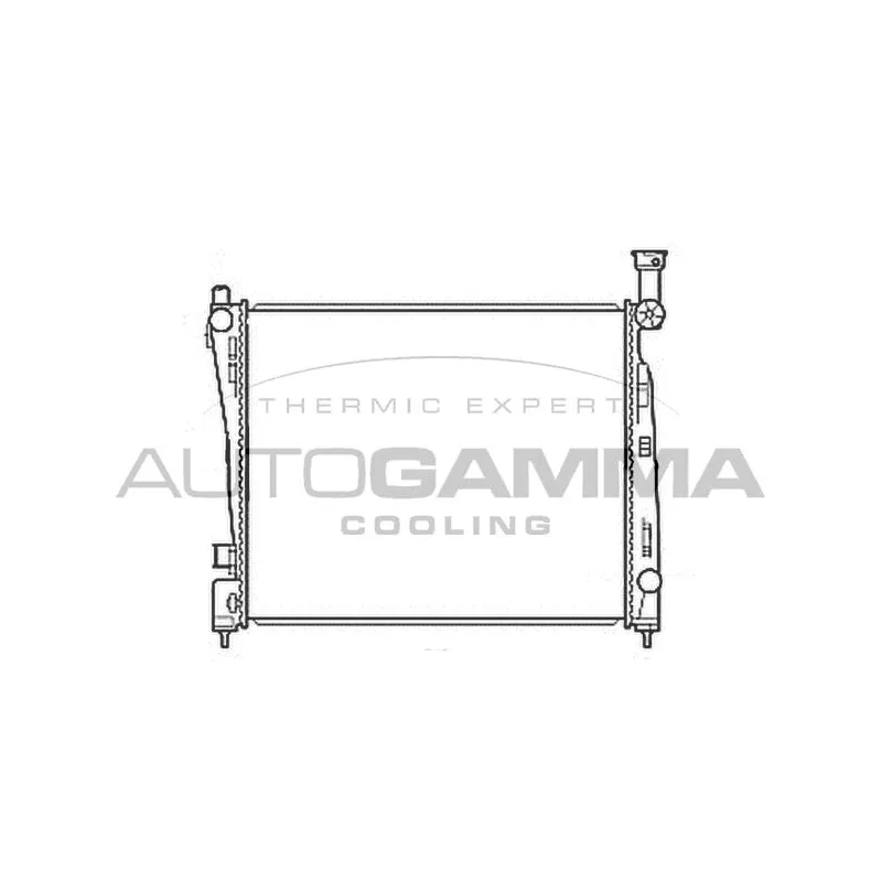 Radiateur, refroidissement du moteur AUTOGAMMA 107220