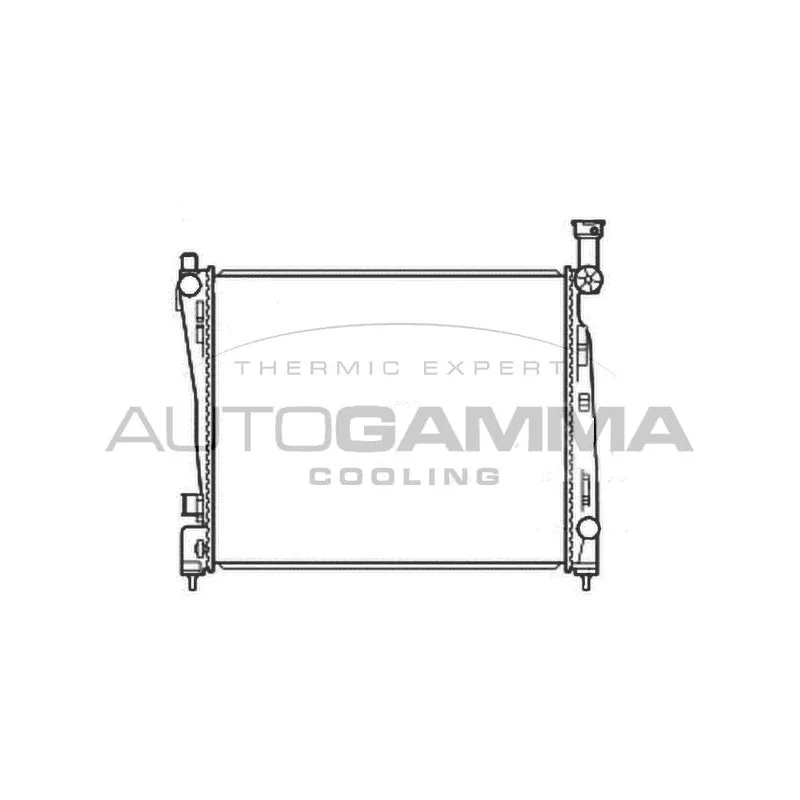 Radiateur, refroidissement du moteur AUTOGAMMA 107221