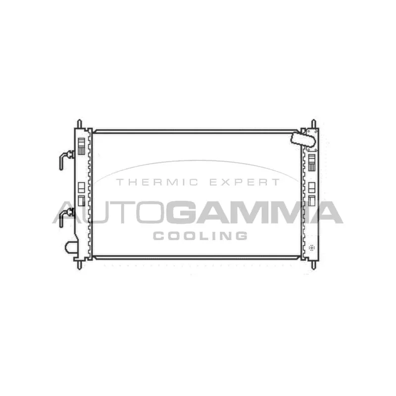 Radiateur, refroidissement du moteur AUTOGAMMA 107229