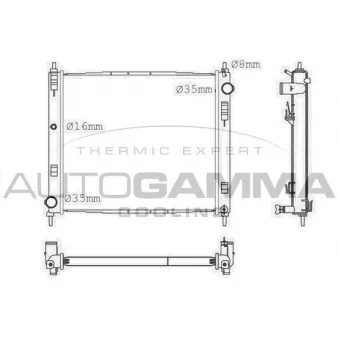 Radiateur, refroidissement du moteur AUTOGAMMA
