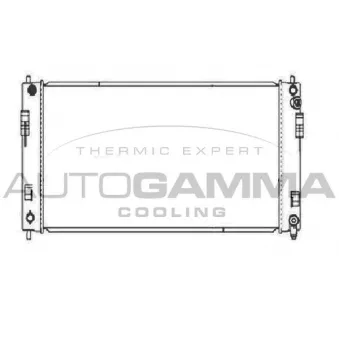 Radiateur, refroidissement du moteur AUTOGAMMA 107231