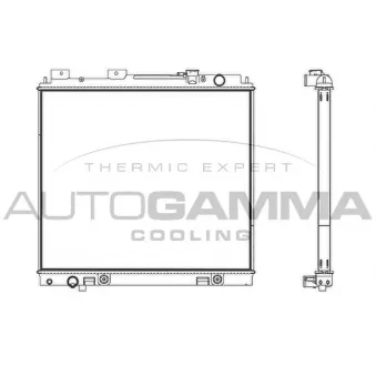 Radiateur, refroidissement du moteur AUTOGAMMA 107232