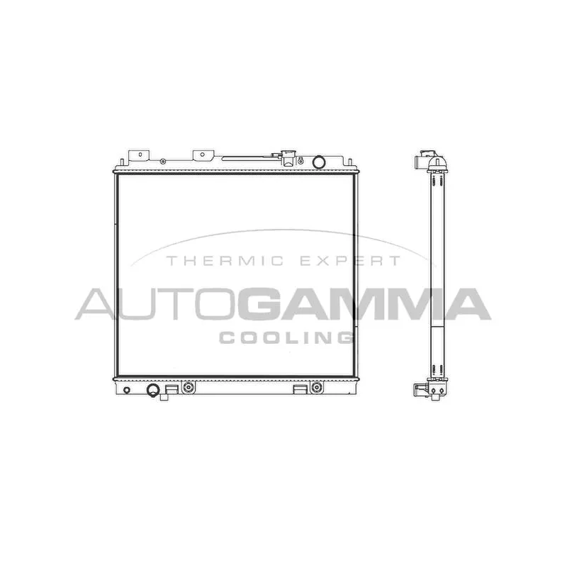 Radiateur, refroidissement du moteur AUTOGAMMA 107232
