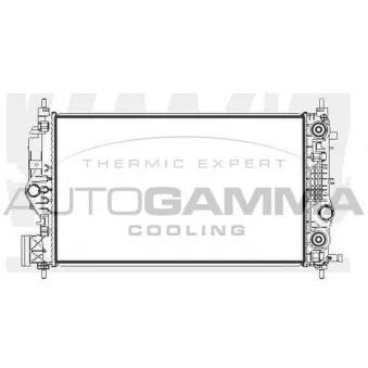 Radiateur, refroidissement du moteur AUTOGAMMA 107235