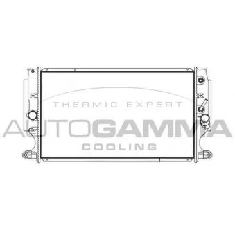 Radiateur, refroidissement du moteur AUTOGAMMA 107240