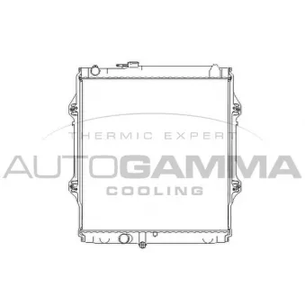 Radiateur, refroidissement du moteur AUTOGAMMA 107241