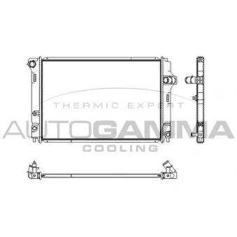 Radiateur, refroidissement du moteur AUTOGAMMA 107243