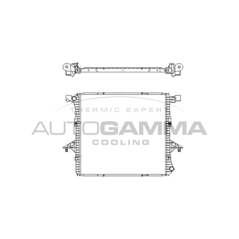 Radiateur, refroidissement du moteur AUTOGAMMA 107244