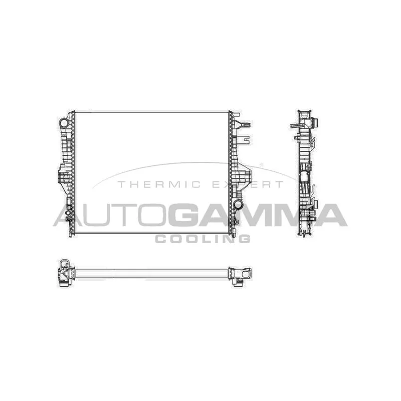 Radiateur, refroidissement du moteur AUTOGAMMA 107246