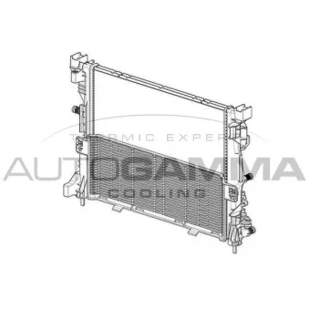 Radiateur, refroidissement du moteur AUTOGAMMA 107248