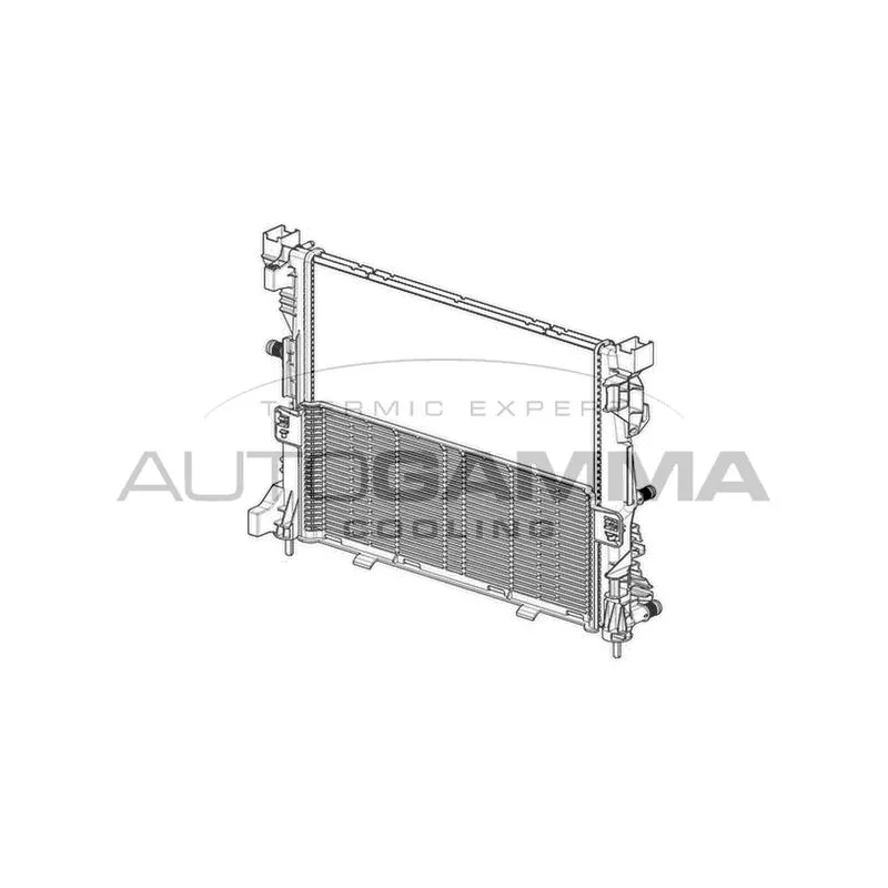 Radiateur, refroidissement du moteur AUTOGAMMA 107248