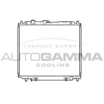 Radiateur, refroidissement du moteur AUTOGAMMA 107252