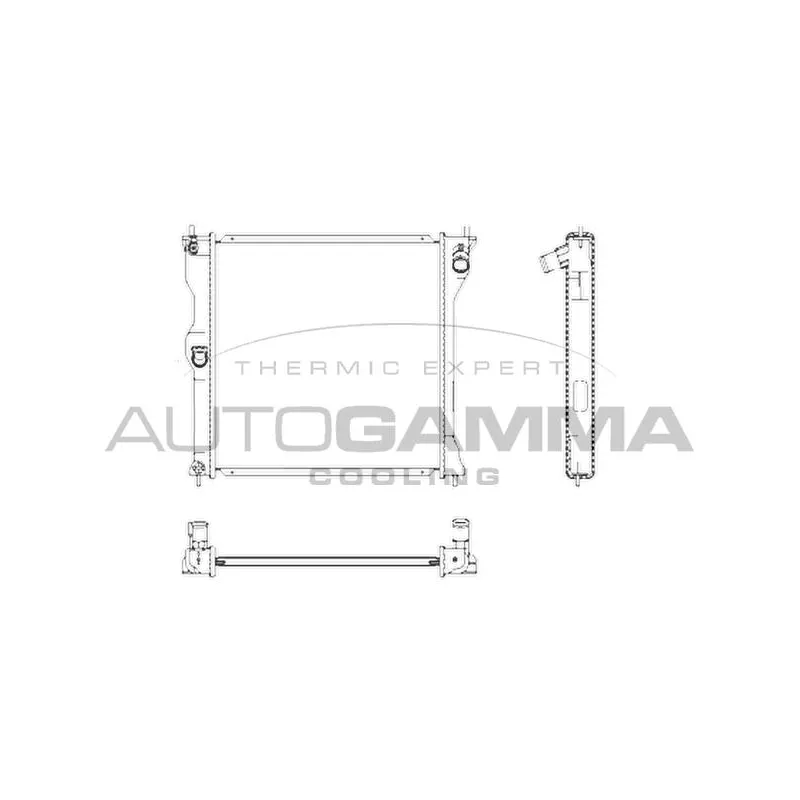 Radiateur, refroidissement du moteur AUTOGAMMA 107253