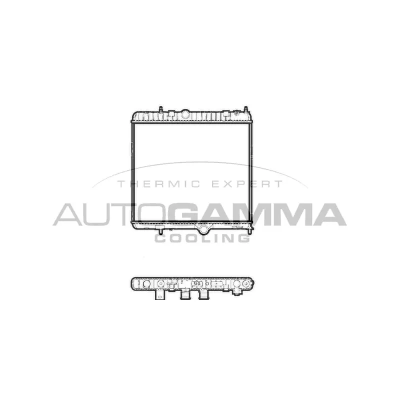 Radiateur, refroidissement du moteur AUTOGAMMA 107254