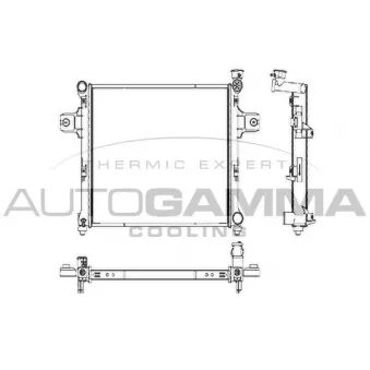 Radiateur, refroidissement du moteur AUTOGAMMA 107270