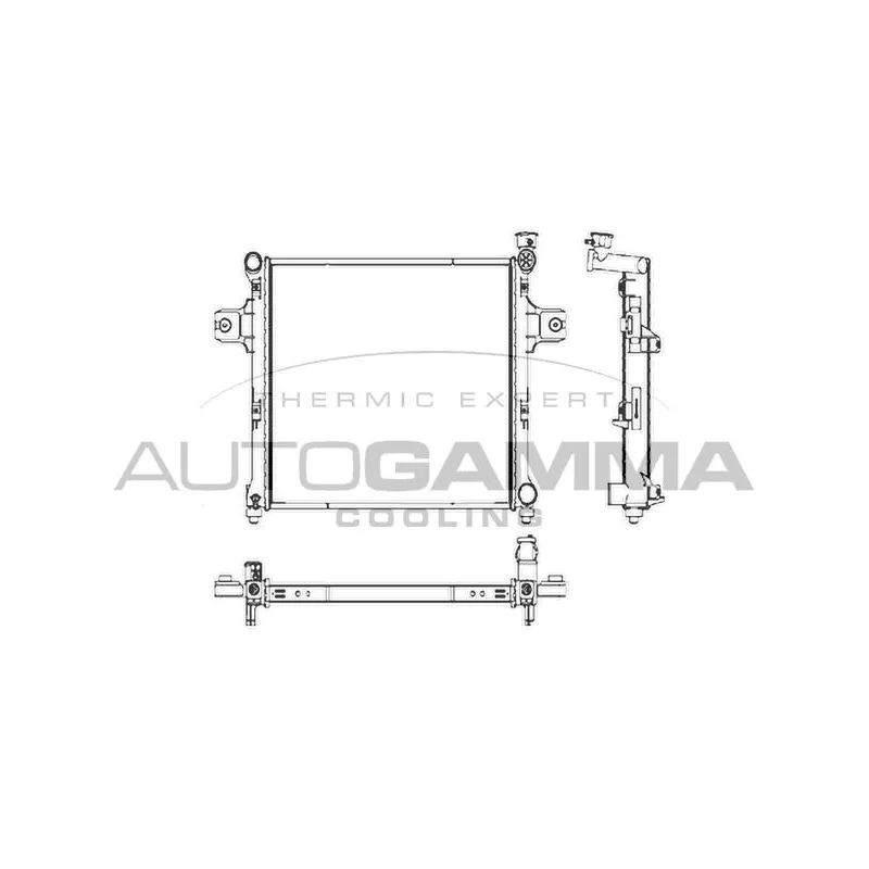 Radiateur, refroidissement du moteur AUTOGAMMA 107270