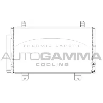 Condenseur, climatisation AUTOGAMMA 107271