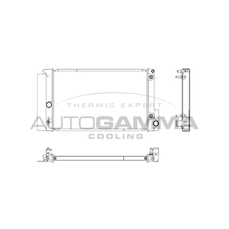 Radiateur, refroidissement du moteur AUTOGAMMA 107272