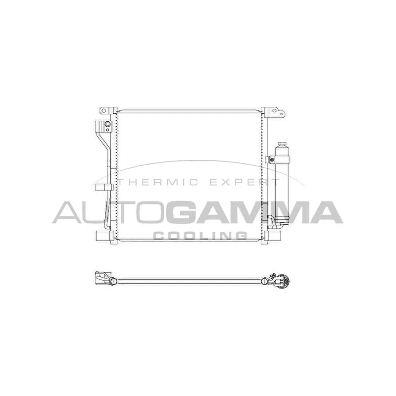 Condenseur, climatisation AUTOGAMMA 107276