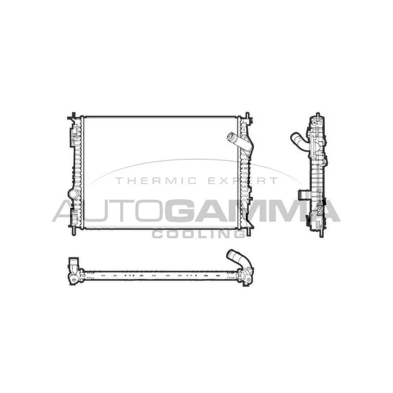 Radiateur, refroidissement du moteur AUTOGAMMA 107278