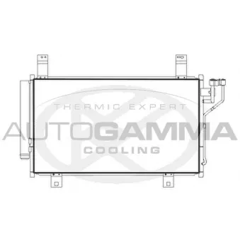 Condenseur, climatisation AUTOGAMMA 107279