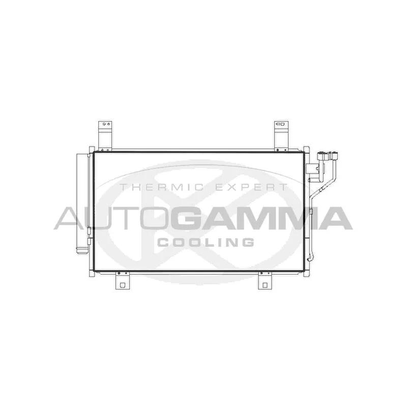 Condenseur, climatisation AUTOGAMMA 107279