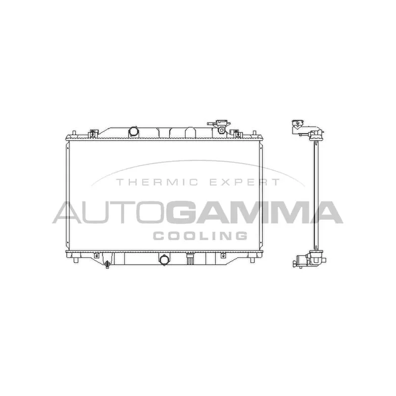 Radiateur, refroidissement du moteur AUTOGAMMA 107280