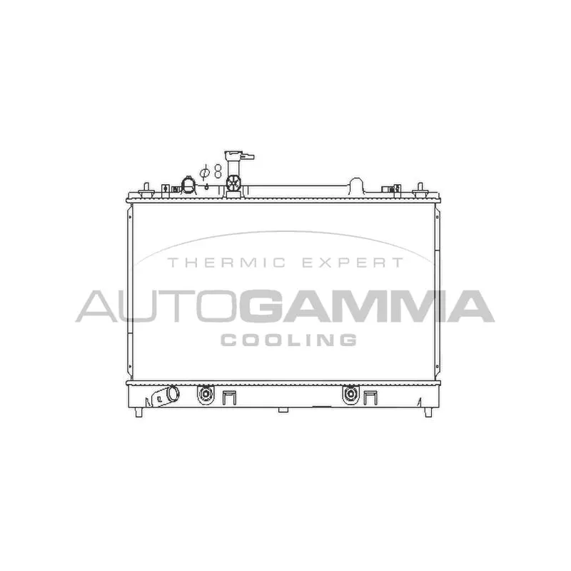 Radiateur, refroidissement du moteur AUTOGAMMA 107281