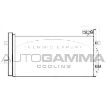 Condenseur, climatisation AUTOGAMMA 107285