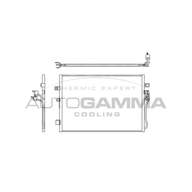 Condenseur, climatisation AUTOGAMMA 107289
