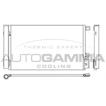 Condenseur, climatisation AUTOGAMMA 107291