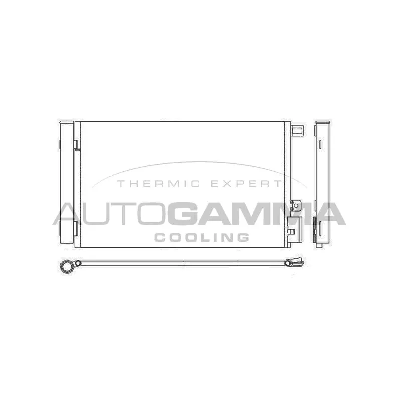 Condenseur, climatisation AUTOGAMMA 107291