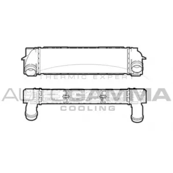 Intercooler, échangeur AUTOGAMMA 107293