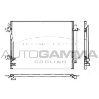 Condenseur, climatisation AUTOGAMMA 107297