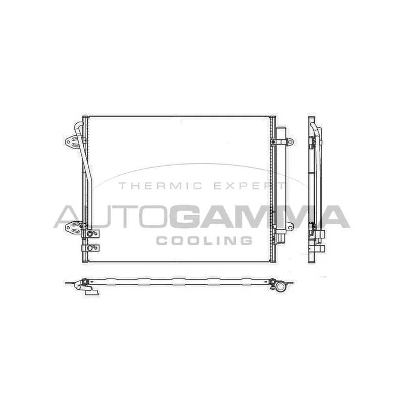 Condenseur, climatisation AUTOGAMMA 107297