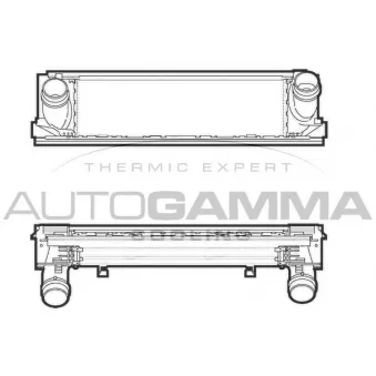 Intercooler, échangeur AUTOGAMMA 107300