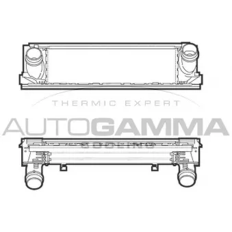 Intercooler, échangeur AUTOGAMMA 107301