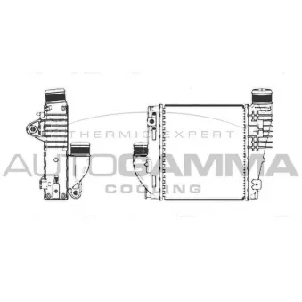Intercooler, échangeur AUTOGAMMA 107305