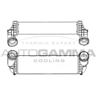 Intercooler, échangeur AUTOGAMMA 107307