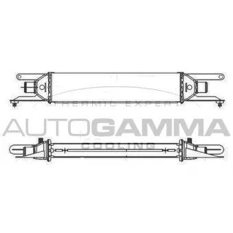 Intercooler, échangeur AUTOGAMMA 107309