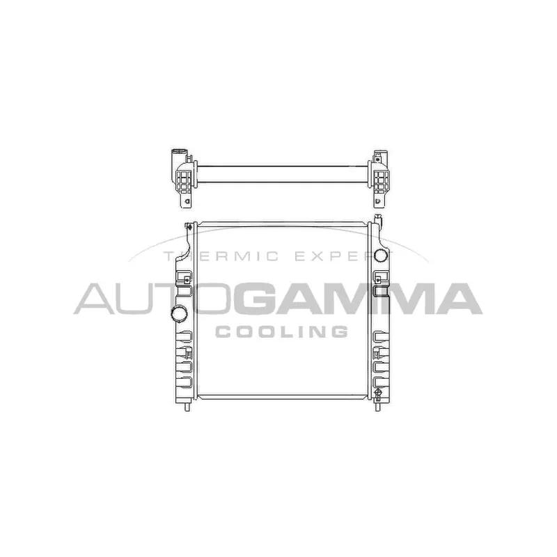 Radiateur, refroidissement du moteur AUTOGAMMA 107311