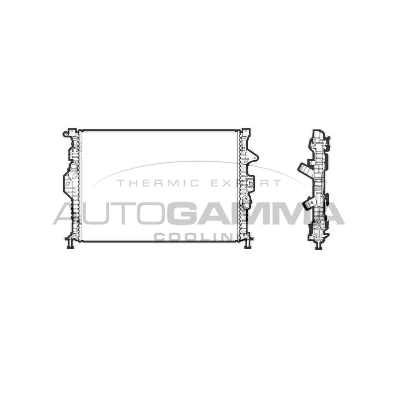 Radiateur, refroidissement du moteur AUTOGAMMA 107318