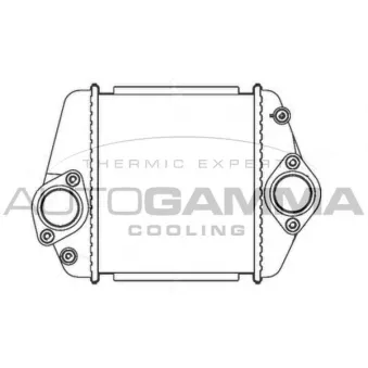 Intercooler, échangeur AUTOGAMMA 107323