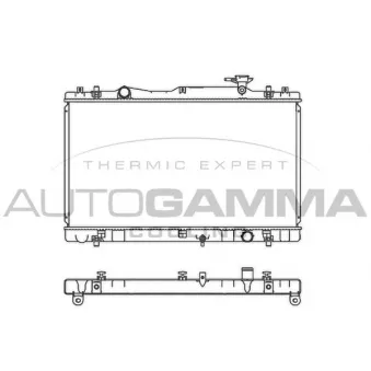 Radiateur, refroidissement du moteur AUTOGAMMA 107326