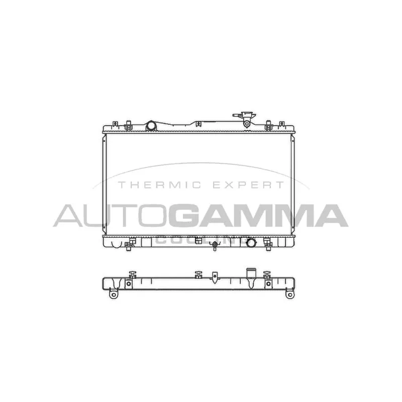 Radiateur, refroidissement du moteur AUTOGAMMA 107326