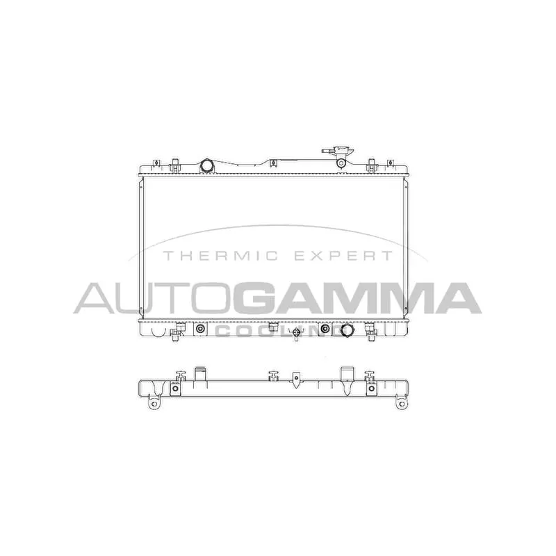 Radiateur, refroidissement du moteur AUTOGAMMA 107327