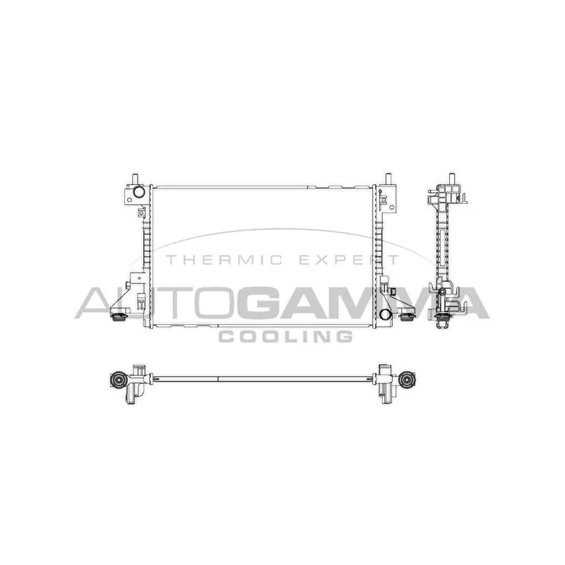 Radiateur, refroidissement du moteur AUTOGAMMA 107328