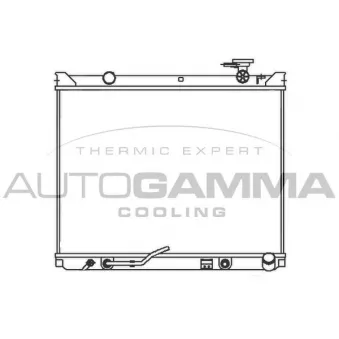 Radiateur, refroidissement du moteur AUTOGAMMA 107329