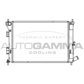 Radiateur, refroidissement du moteur AUTOGAMMA 107331