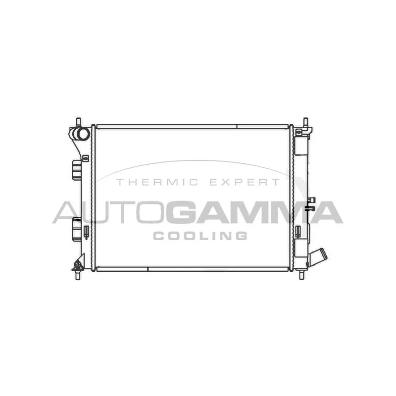 Radiateur, refroidissement du moteur AUTOGAMMA 107331